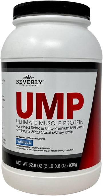 Beverly International Ump Protein Powder, Vanilla. Unique Whey-Casein