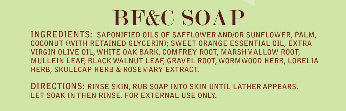 Christopher'S Original Formulas Bf&C Soap 3.5 Oz : Nutrition And Wellness Products : Health & Household
