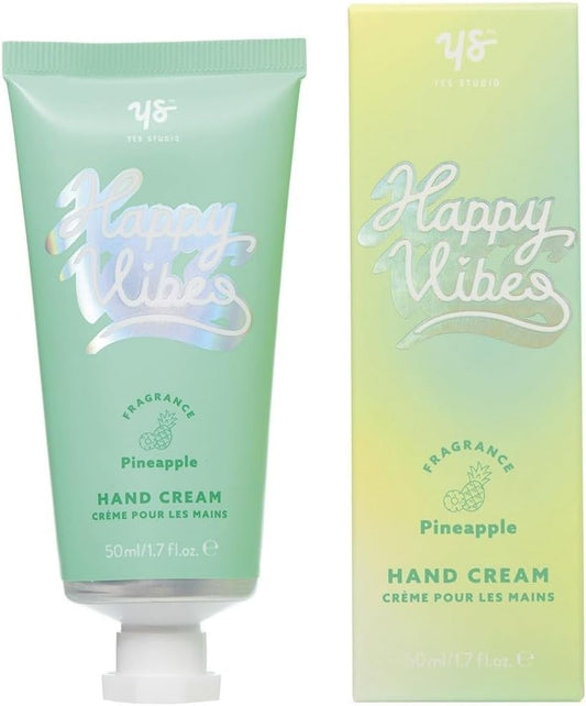 Yes Studio Happy Vibes Pineapple Fragranced Nourishing Hand Cream Tube 50Ml