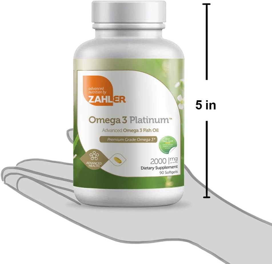 New and Improved! Zahler Omega 3, Advanced Omega 3 Fish Oil Supplement