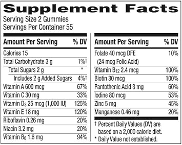 Centrum MultiGummies Gummy Multivitamin for Adults , Multivitamin/Multimineral Supplement ,Assorted Fruit avor 110 Pcs
