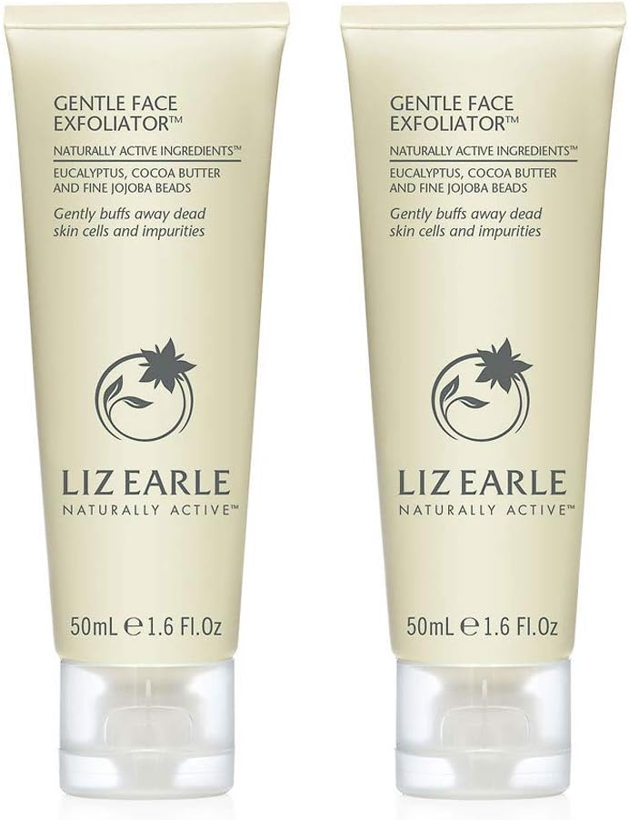 2X Liz Earle Gentle Face Exfoliator 50Ml *100Ml In Total