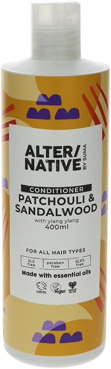 Alter/Native Natural Plant-Powered Cruelty Free Conditioner (Patchouli & Sandalwood, 400Ml)
