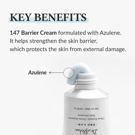 Dr.Althea 147 Barrier Cream | Daily Skin Barrier Care | Deep Hydrating With Hyaluronic Acid & Ceramides | Korean Vegan Skincare For All Skin Types | 1.7 Fl Oz