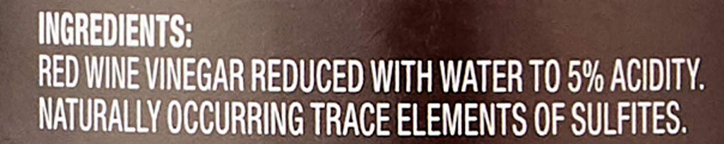 Amazon Brand - Happy Belly Red Wine Vinegar, Kosher, 16 fl oz (Pack of 1) : Everything Else