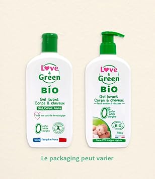 Love & Green Organic Body & Hair Cleansing Gel 500Ml