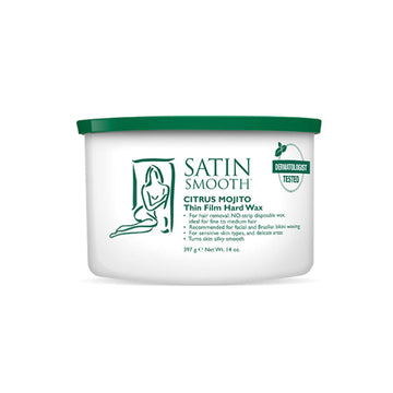 Satin Smooth Citrus Mojito Thin Film Hard Hair Removal Wax 14Oz