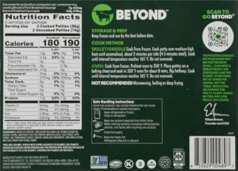 Beyond Breakfast Sausage Plant-Based Patties, 7.4 Ounce