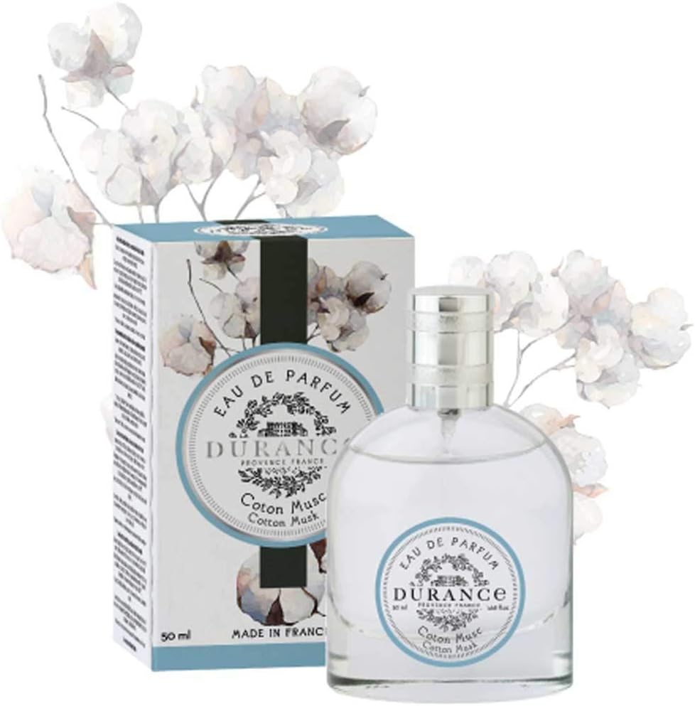 Durance Eau de Parfum For Women (50ml) Cotton Musk Scent, Women's Luxury Fragrance - Natural & Safe, Long Lasting : Amazon.co.uk