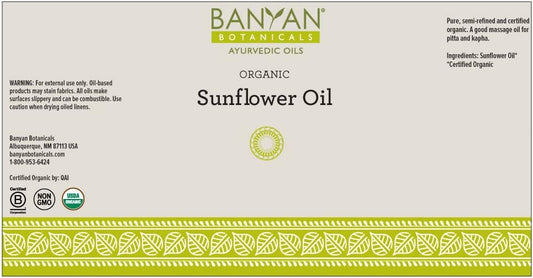 Banyan Botanicals Sunflower Oil  Organic Expeller Pressed Sunflower O