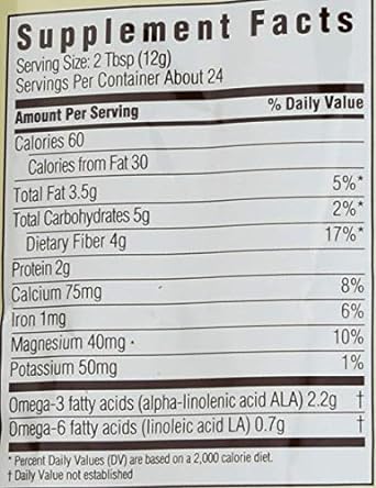 Spectrum Essentials Organic Ground Chia Seed, 10 Oz : Trail Mixes : Grocery & Gourmet Food