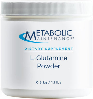 Metabolic Maintenance L-Glutamine Powder - 1000 Milligrams, Pure Amino Acid Support For Gut Health, (500 Grams, 500 Servings)