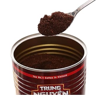 Trung Nguyen — Premium Blend — Roasted Ground Coffee Blend — Strong and Bold — Arabica & Robusta — Chocolate Flavor — Vietnamese Coffee, Can (Pack of 2)