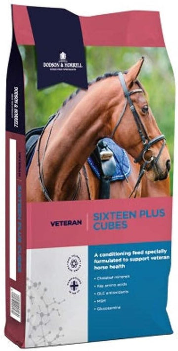Dodson & Horrell Sixteen Plus Cubes Horse Feed For Senior Horses, 20 Kg
