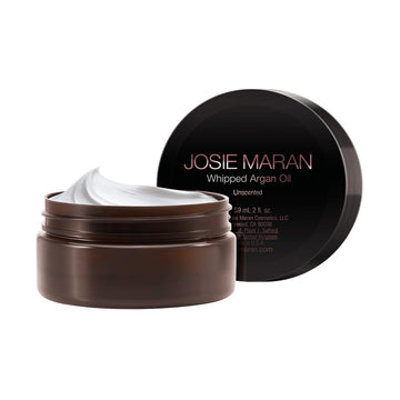 Josie Maran Whipped Argan Oil Body Butter - Hydrate, Soften & Revitalize Skin with Argan Oil, Shea Butter, Avocado Oil & Essential Fatty Acids - Dry Skin Body Moisturizer (2 fl oz / 59 ml)