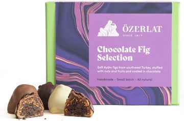 Ozerlat Belgian Chocolate Fig Selection, Dark, Milk & White, Fruit & Nuts 230G