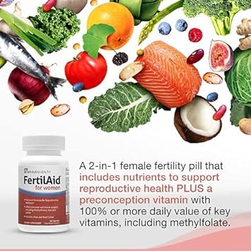 Fairhaven Health FertilAid for Women | Natural Supplements for Conception, Fertility & Ovulation | Prenatal Vitamin with Vitex and Folate | Support Cycle Regularity | 90 Capsules : Health & Household