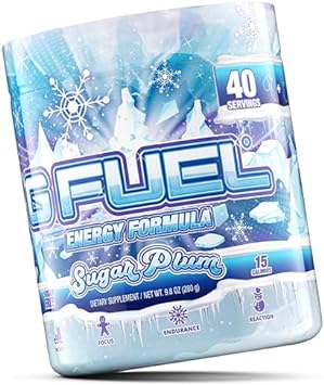 G Fuel Sugar Plum Energy Powder, Sugar Free, Clean Caffeine Focus Supp