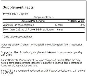 Swanson Vitamin D & Boron 60 Capsules (3 Pack)
