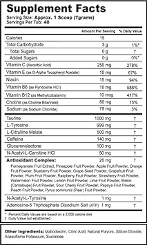 G Fuel MS-M31-0N Energy Powder, Sugar Free, Clean Caffeine Focus Suppl