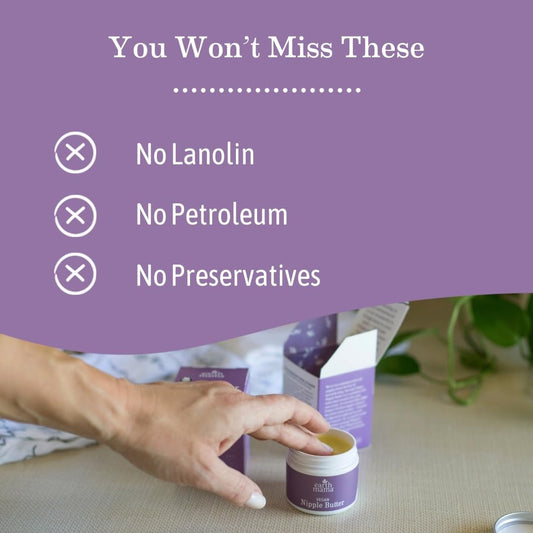 Earth Mama Vegan Nipple Butter | Cruelty-Free Breastfeeding Cream For Nursing Mamas | No Lanolin, 2-Ounce