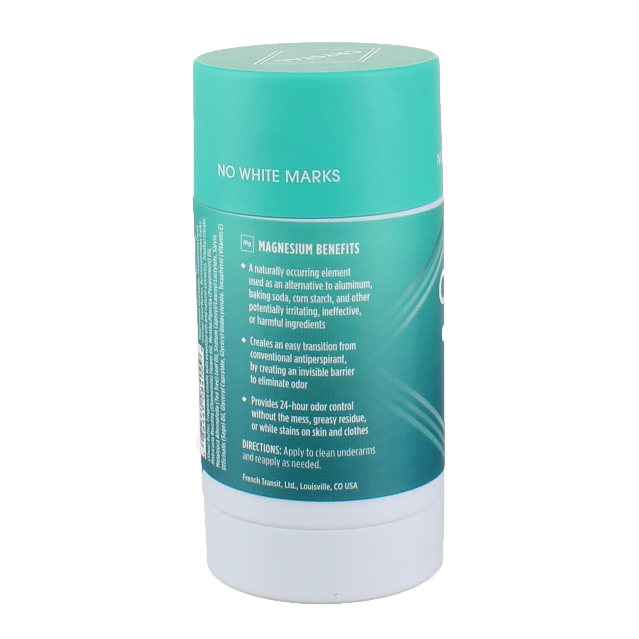 CRYSTAL Magnesium Solid Stick Natural Deodorant, Non-Irritating Aluminum Free Deodorant for Men or Women, Safely and Effectively Fights Odor, Baking Soda Free, Cucumber + Mint, 2.5 Oz (Pack of 2) : Beauty & Personal Care