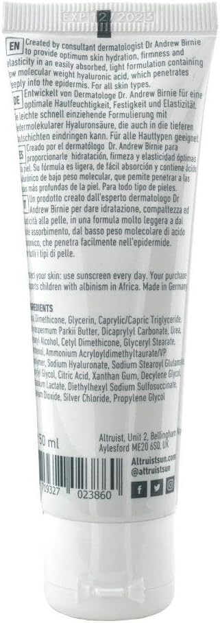 Altruist Moisturising Fluid 0.5% Hyaluronic Acid (Pack of 2) : Amazon.co.uk: Beauty