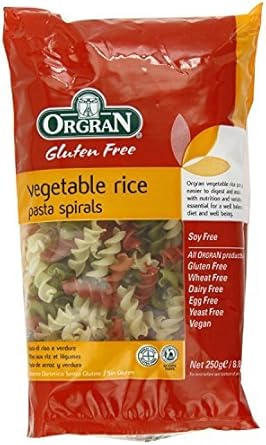 Orgran Vegetable Rice Spirals 250G - Clf-Org-1418 By Orgran