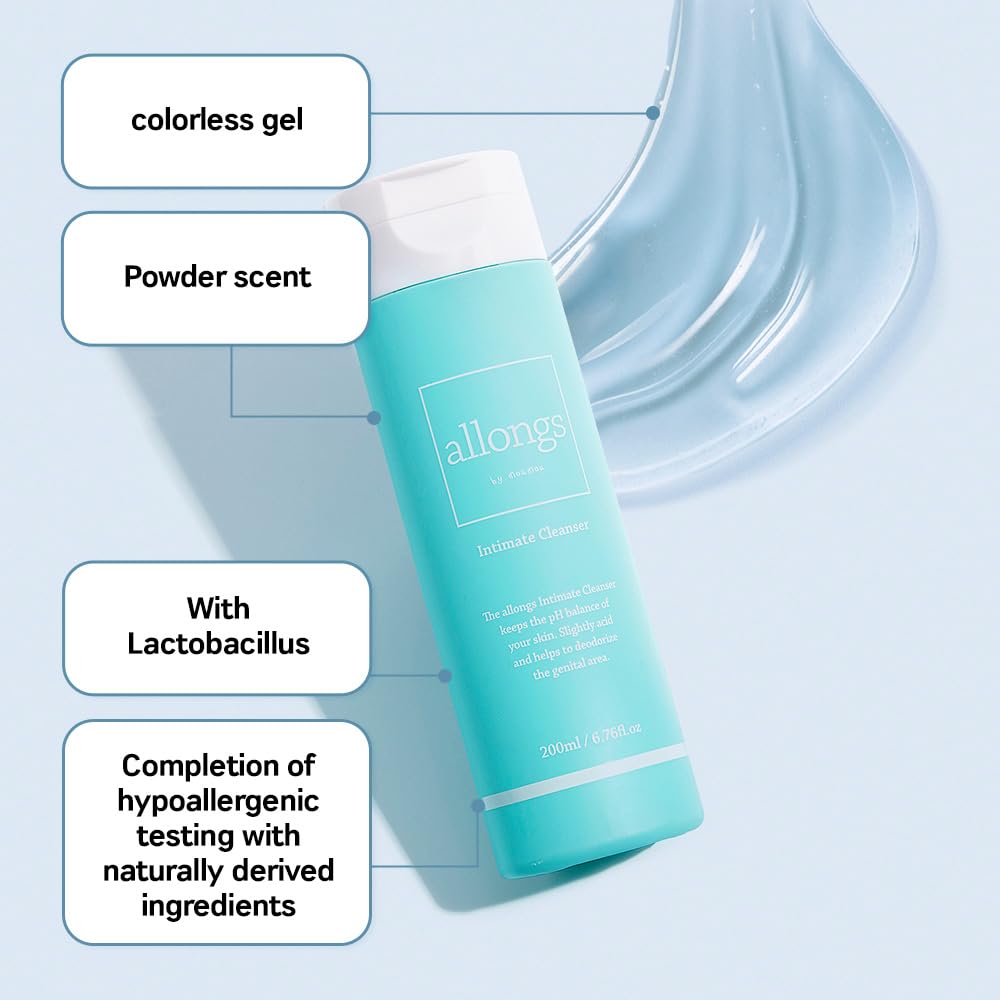 Allongs By Moumou Feminine Wash For Women - Ph Balanced Cleanser For Intimate Hygiene, Gentle & Natural Formula For Sensitive Skin, 6.76 Fl Oz : Health & Household