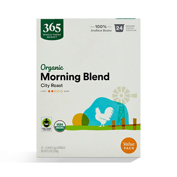 365 By Whole Foods Market, Organic Breakfast Blend Coffee Capsules, 0.39 Ounce (Pack Of 24)