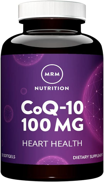 Mrm Nutrition Coq-10 100Mg | Naturally Derived | Heart Health | Antiodidant | Enhanced Bioavailability | Gluten-Free | 120 Servings