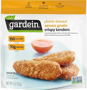 Gardein Seven Grain Crispy Plant-Based Chick'N Tenders, Vegan, Frozen, 9 Oz