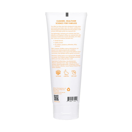 THINK Thinkbaby Aloe Vera After Sun Relief Gel - EWG Verified Natural After Sun Skincare for Face & Body - Hydrating, Soothing, Moisturizing Sunburn Solution for Babies & Toddlers, 8oz