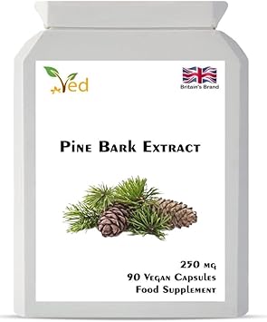 Pine Bark Extract 250 mg | 90 Vegan Capsules | High Potency Antioxidant Dietary Supplement | : Amazon.co.uk: Health & Personal Care
