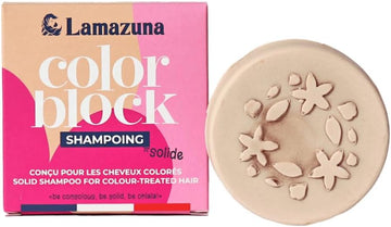Lamazuna - Solid Shampoo - Sensitive Scalp - Peony Powder - Generous Foam - Zero Waste - Vegan - Made In France - Ideal For Travel - 70G
