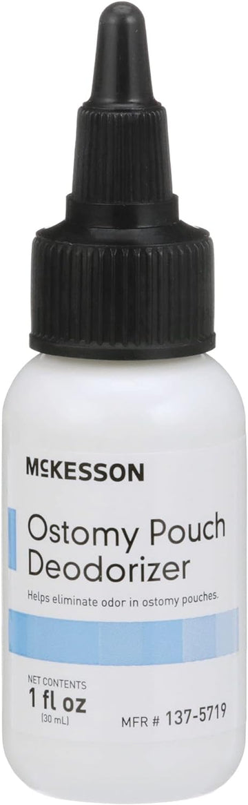 McKesson Ostomy Pouch Deodorizer - Unscented Odor Neutralizer for Ostomy Appliances, 1 oz Dropper Bottle, 1 Count, 12 Packs, 12 Total
