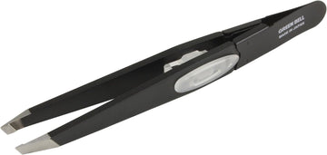 Seki Edge Ss-518 Amazing Tweezer - Slant Tip Stainless Steel Black