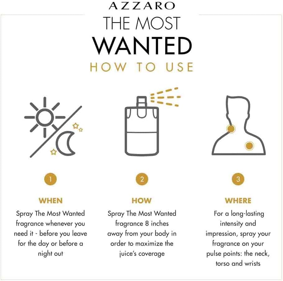 Azzaro Wanted by Night, Eau de Parfum Spray, Spicy Woody Fragrance, Perfume For Men, 100ml : Amazon.co.uk: Beauty