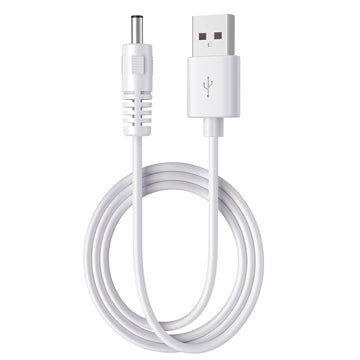 Bitvae Replacement Charger Cable, Fits D2/R1/R2/S2 Electric Toothbrush, C2/C5/C6 Water Dental Flosser, Usb Dc Charging Cord, White