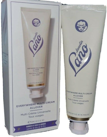 Lanolips Allover Everywhere Multi-Cream - Ultra Hydrating Body Lotion For Dry Skin, Hands, Elbows + More - Made With Lanolin, Milk + Vitamin E (85Ml / 2.9Oz)