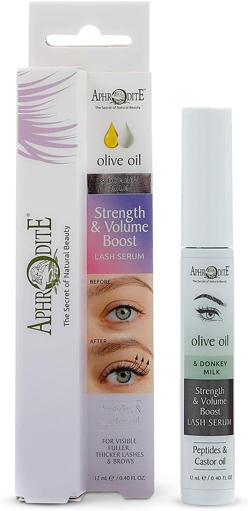 Aphrodite Lash & Brow Growth Serum - For Fuller, Thicker Lashes & Brows - Strengthening & Conditioning - With Castor Oil - Fragrance-Free Formula : Amazon.co.uk: Beauty