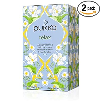 Pukka Relax 20 per pack - Pack of 2 : Grocery & Gourmet Food