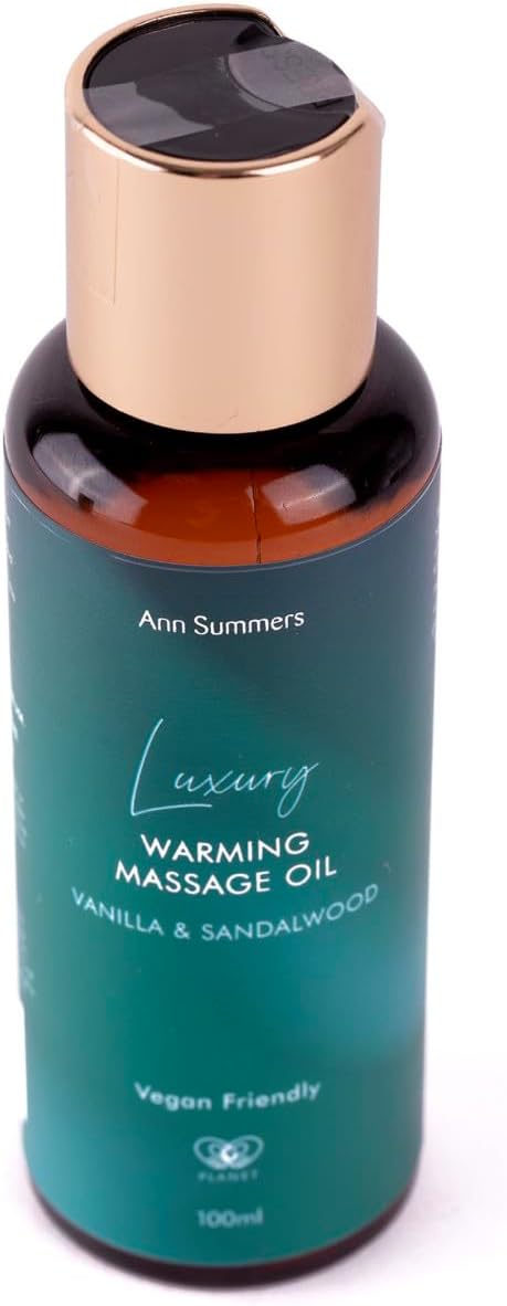 Ann Summers Luxury Warming Massage Oil (100Ml) – Vanilla & Sandalwood - Massage Oil For Date Night & Massage Therapy - Body Massage Oil For Couples