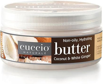 Cuccio Naturale Butter Blend Hydrating Treatment For Hands, Feet, & Body In Coconut & White Ginger 8 Oz By Cuccio By Cuccio