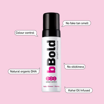 Bbold Smart Mousse 175Ml, Kahai Oil Infused, Fake Tan, Professional Self Tan Mousse