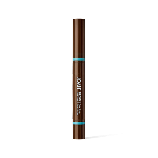 Joah Brow Down To Me Dual Brow Pencil And Gel, Triangular Tip, Tinted Gel, Long-Lasting Vegan Formula, Smudge-Free Pencil Tip, Lightweight, Water-Resistant, Soft Brown
