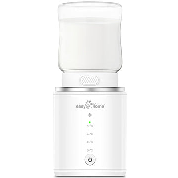 Easy@Home Portable Baby Warmer Bottle Milk: Warmer for Newborn Breastmilk and Formula with 6 Adapters 3 Minutes Fast Heating - Travel Bottle Warmer Fits in Any Storage Bag EMW001