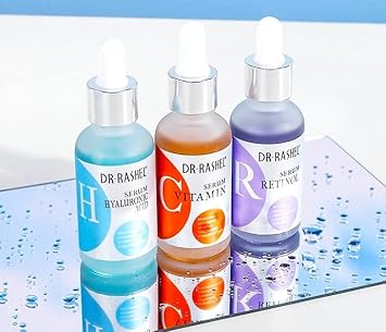 Vitamin C, Retinol & Hyaluronic Acid Complete Facial Serum Moisturizing Repair Set, Size (1.01 Oz X 3 Pack Face Serum)