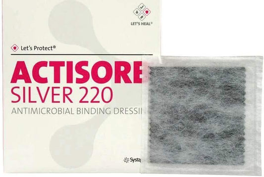 Actisorb Silver 220 Activated Charcoal Dressing 19Cm X 10.5Cm X 1 Ulcers Diabetic