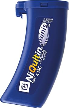 Niquitin Minis Mint 4 Mg Lozenges - Effective Smoking Craving Relief - Practical Pocket-Sized Container - 60 Mini Lozenges - Relieve Sudden Cravings - Reduce And Quit Smoking Aid